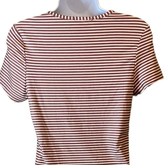 Violet & Ruby Maternity Coming Soon Tee Short Sleeve Double Rouched Sides Size M - Picture 8 of 12